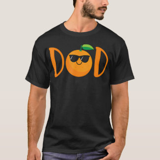 Papa des kleinen Süßen Baby Shower Orange 1. T-Shirt