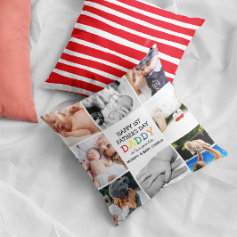 Papa des niedlichen Ersten Vaters | Foto Collage T Kissen