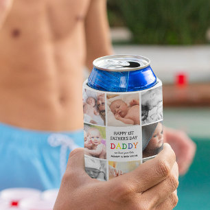 Papa des niedlichen Ersten Vaters FotoCollage Dosenkühler