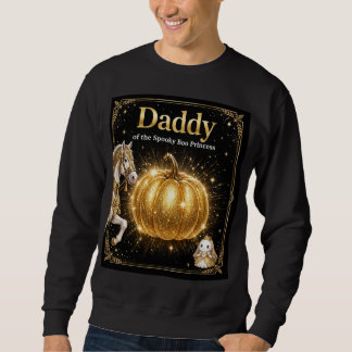Papa des Spooky Boo Prinzessin Shirt Schwarz Gold 