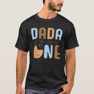 Papa des süßen Einen Kekse und Milch 1. Geburtstag T-Shirt