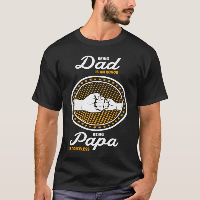 Papa des Vaters für Vater Son Daughter Toddler Ki T-Shirt (Vorderseite)
