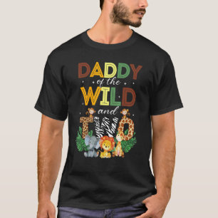 Papa des wilden Zwei-Zoo-Birthday-Safari-Dschungel T-Shirt
