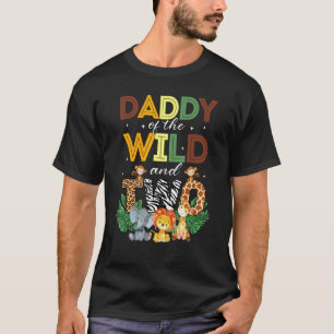 Papa des wilden Zwei-Zoo-Birthday-Safari-Dschungel T-Shirt