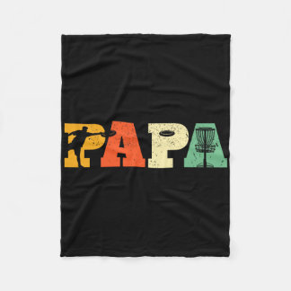 Papa Disc Golf Liebhaber Frisbee Golf spielender V Fleecedecke