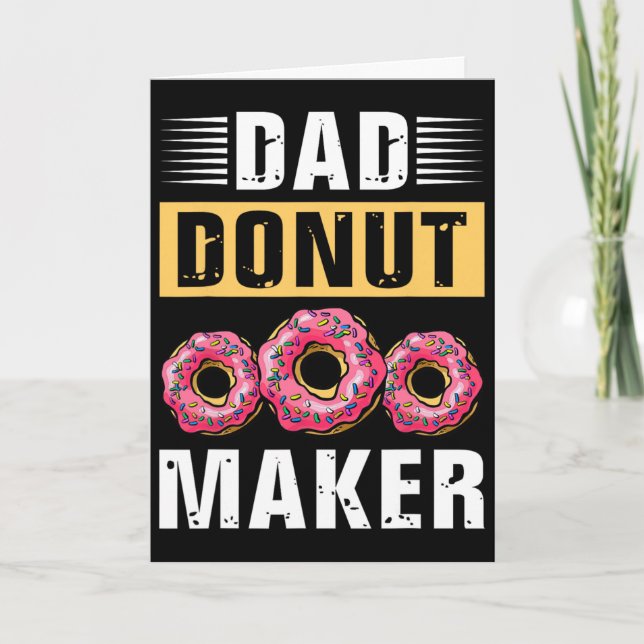 Papa Donut Maker Vatertag  Karte (Vorderseite)