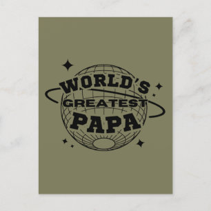 Papa, du bist der Größte, Frohes Vatertagsgeschenk Postkarte