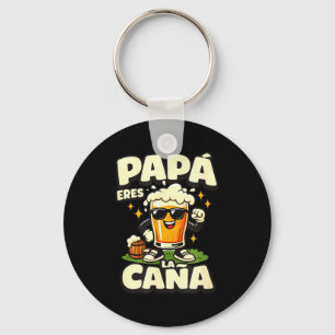 Papa, du bist der Hammer lustiger spanischer Bier- Schlüsselanhänger