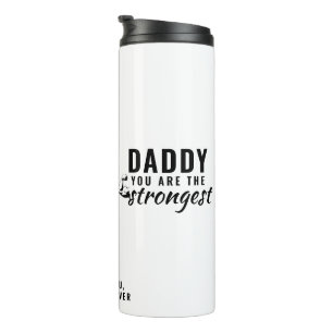 Papa, du bist der Stärkste Vatertag Thermosbecher