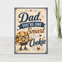 Papa, du bist ein schlauer Keks Karte