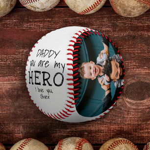 Papa, du bist mein Held Dad 2 Fotocollage Baseball