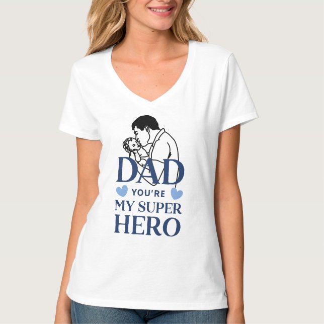 Papa, du bist mein Superheld T-Shirt (Vorderseite)