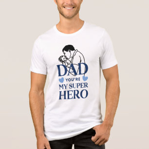 Papa, du bist mein Superheld T-Shirt Tri-Blend Shirt