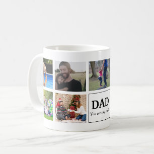 Papa, du bist meine Welt, individuelle Fotocollage Kaffeetasse