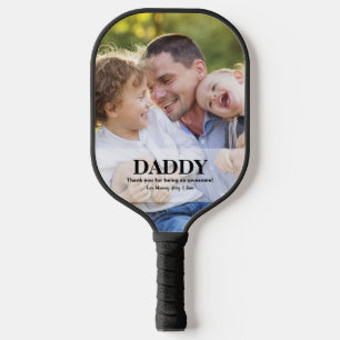 Papa, du bist phantastische Foto-Namen Pickleball Schläger