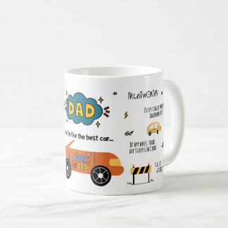 Papa, du bist so wie das beste Auto Kaffeetasse