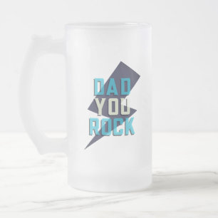 Papa du bist Spitze Frosted Glass Mug Mattglas Bierglas
