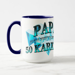 Papa du bist wertvoller als ein 50 Karäter Tasse