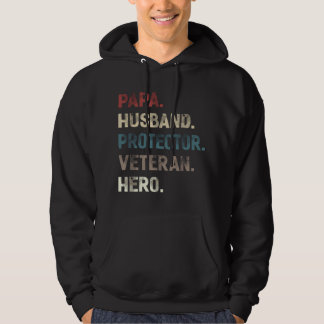 Papa Ehemann Beschützer Veteran Held Opa Vater Ich Hoodie