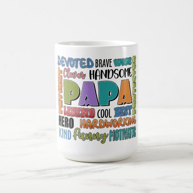 Papa: Ein Vermächtnis von Stärke und Liebe Kaffeetasse (Mittel)