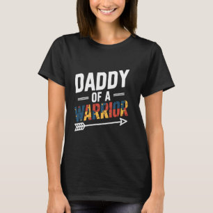 Papa einer Kriegerfamilie Männer Welt Autismus-Bew T-Shirt