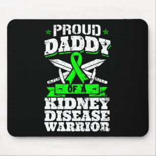 Papa einer Nierenerkrankung Krieger KK-Bewusstsein Mousepad