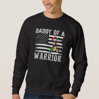 Papa eines Krieger-Autismus-Bewusstsein für Mama V Sweatshirt