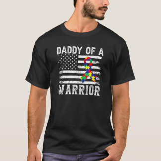 Papa eines Krieger-Autismus-Bewusstsein für Mama V T-Shirt
