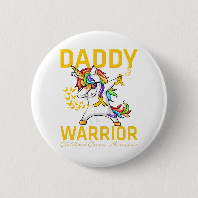 Papa eines Kriegers Button (Vorderseite)