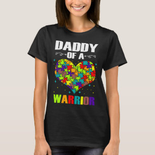 Papa eines Kriegers, der sich Niedlich Autismus be T-Shirt