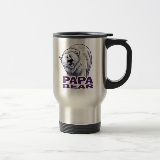 Papa-Eisbär Reisebecher (Rechts)