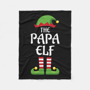 Papa elf Familienkongruenz Weihnachten Papa Fleecedecke