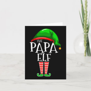 Papa Elf Family Matching Group Weihnachtsgeschenk Karte