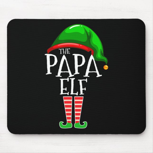 Papa Elf Family Matching Group Weihnachtsgeschenk  Mousepad (Vorne)