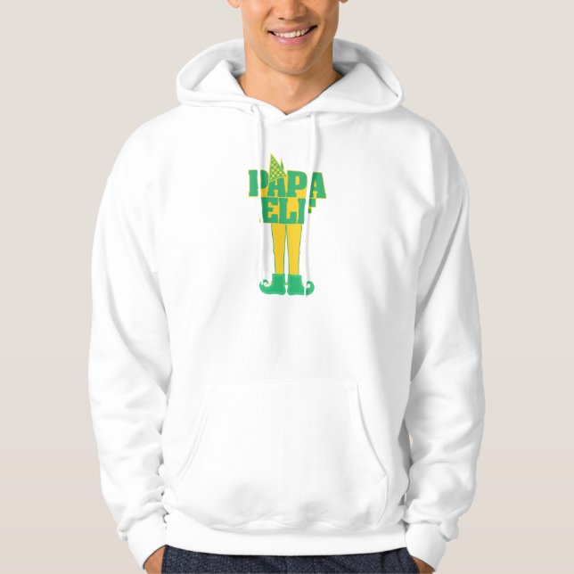 Papa Elf Hoodie (Vorderseite)
