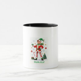 “Papa Elf Magic in Every Sip” Tasse