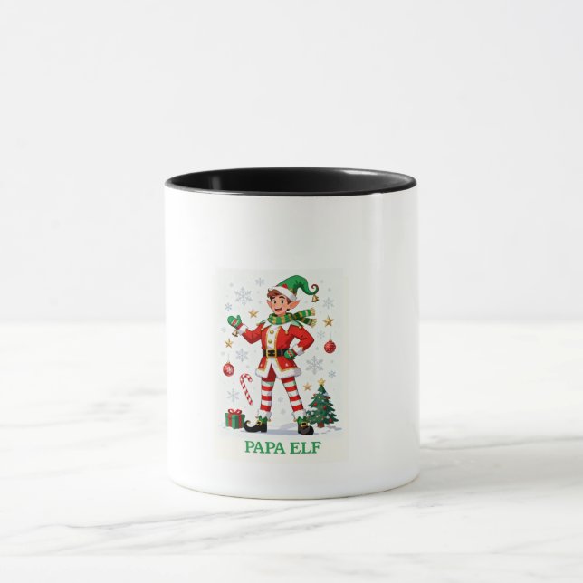 “Papa Elf Magic in Every Sip” Tasse (Zentrum)