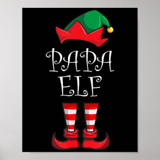 Papa Elf Matching Familienweihnachtssomma Party Pa Poster