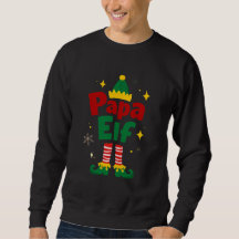 Papa-Elf-Weihnachts-Familien-Pyjama-Design