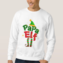 Papa-Elf-Weihnachts-Familien-Pyjama-Design
