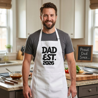 Papa Est 2026 Stolzer Vater seit Schürze