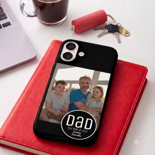 Papa Est. Foto Moderne Fette Einfache Kind Namen iPhone 16 Hülle