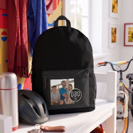Papa Est. Moderne, einfache und fette Kindernamen  Bedruckter Rucksack