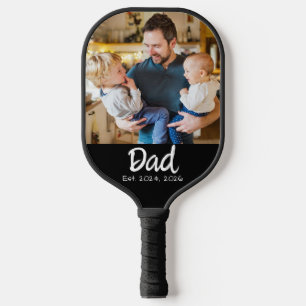 Papa Established Foto White Schrift Pickleball Schläger