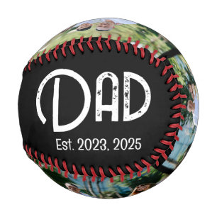 Papa Established Grunge Text Schwarz 3 Foto Baseball