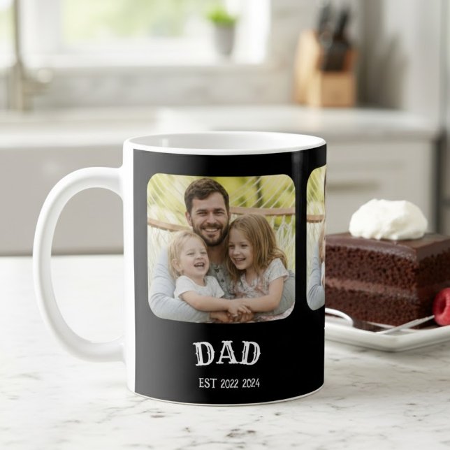 Papa Established Schrift Foto Kaffeetasse (Von Creator hochgeladen)