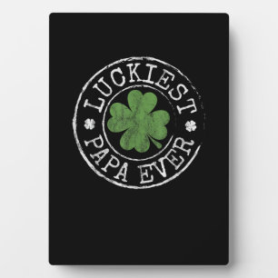 Papa Ever Kleeblatts Lucky Pater St Patri Fotoplatte