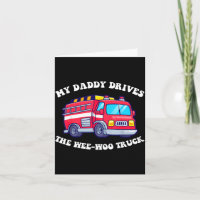 Papa fährt den Feuerwehrwagen toll süßer Vater