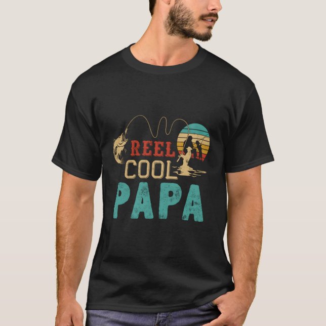 Papa Fatherâ€™S Day Fisher Papa T-Shirt (Vorderseite)