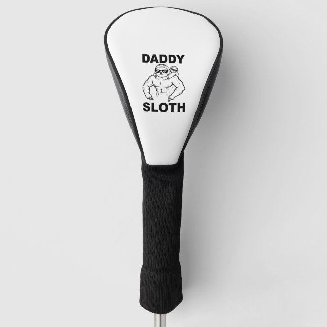 Papa Faultier Golf Headcover (Vorderseite)